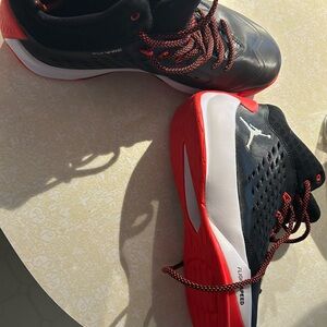 Black and Red Athletic Sneakers